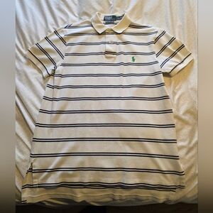 Polo by Ralph Lauren Men's White Striped Shirt M